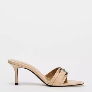 Zara Beige Heeled Sandals